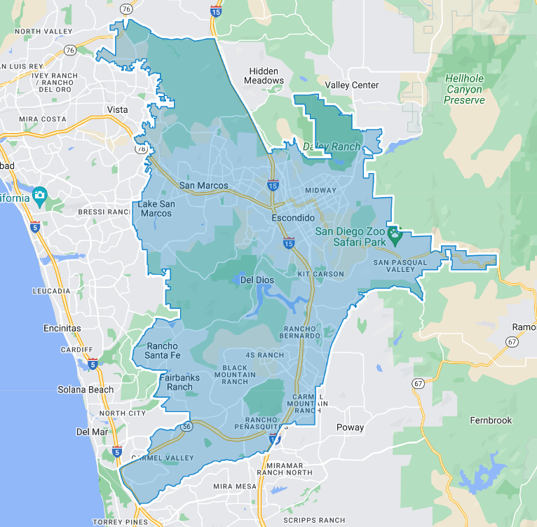 District 76 -- map