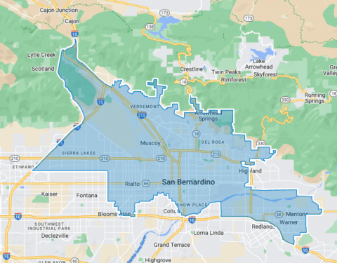 District 45 -- map