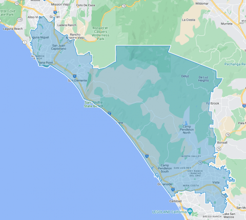 District 74 -- map